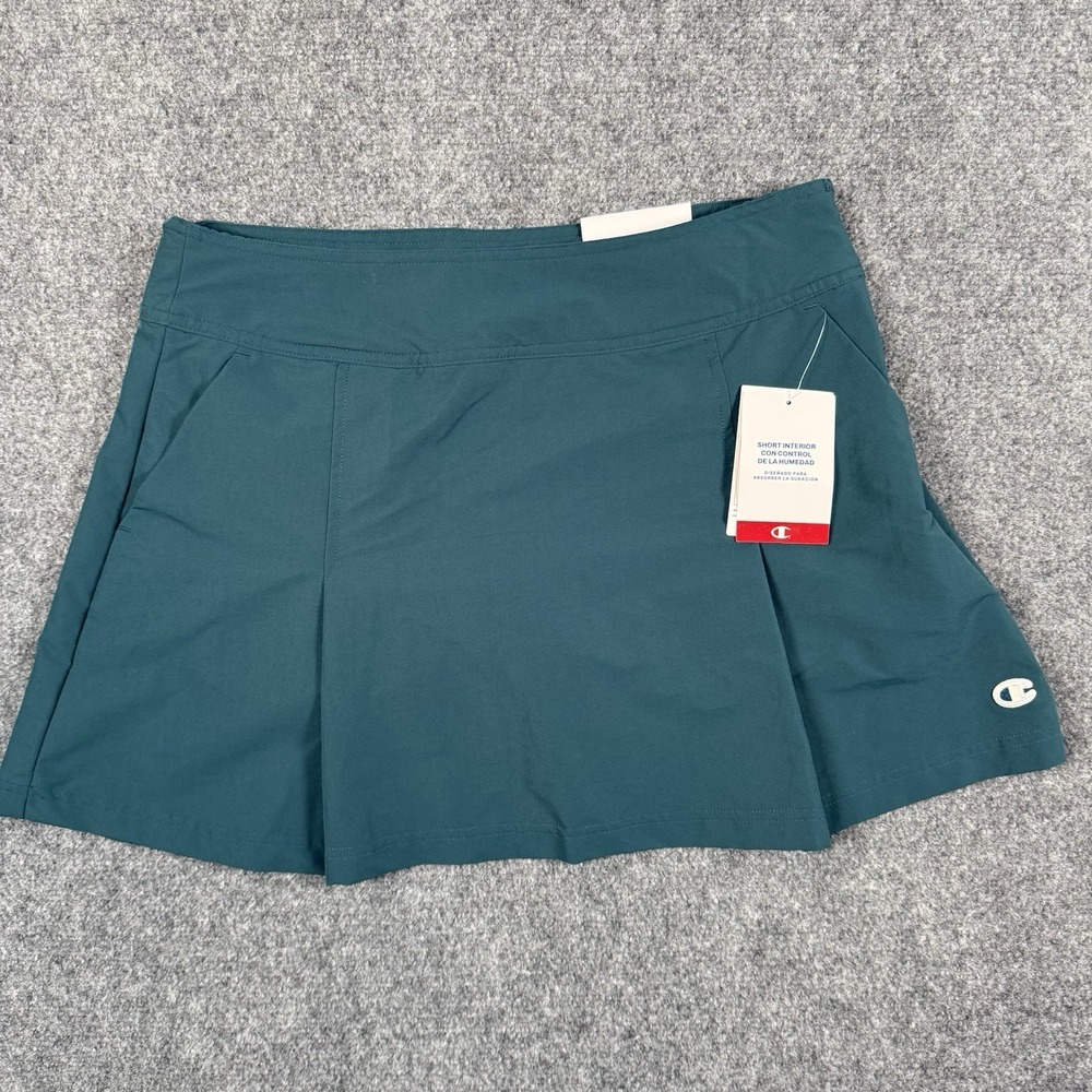 ⛳ Champion Womens Size 14 Skort Green Pleated Moisture Wicking Golf Tennis NWT